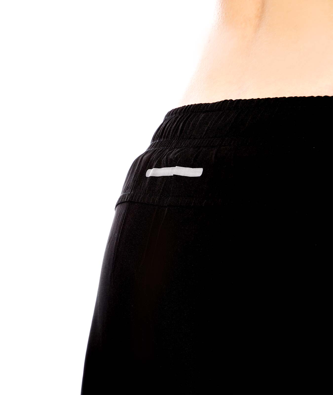 Displayedclothing pantaloncino corto nero doppio